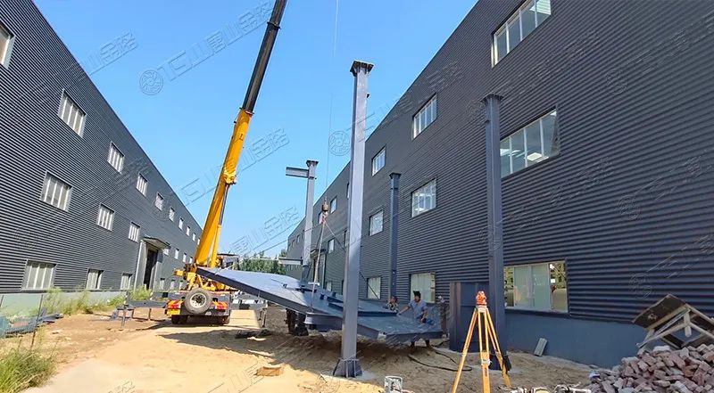 唐山金路廠區(qū)打造小型制砂樓，供客戶帶料試機